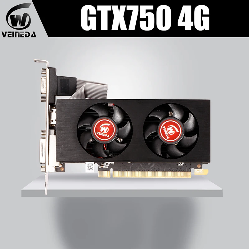 Видеокарта GTX 750 4 Гб бит GDDR5 VGA карты gtx750 4g для игр nVIDIA Geforce | Компьютеры и офис