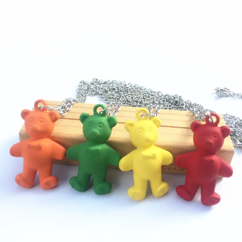 Cute Handmade Candy Color Cartoon Resin Bear Charm Necklace Animal Necklace for Women Girl Daily Jewelry Funny Party Gifts
Cute Handmade Candy Color Cartoon Resin Bear Charm Necklace Animal Necklace for Women Girl Daily Jewelry Funny Party Gifts