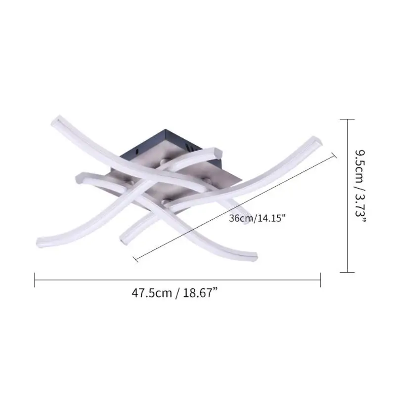 Modern LED Ceiling Light 21W 28W Led Panel Light Aluminium Forked Shaped Ceiling Lamp for Bedroom Living Room Decor Lamp 85-265V Modern LED Ceiling Light 21W 28W Led Panel Light Aluminium Forked Shaped Ceiling Lamp for Bedroom Living Room Decor Lamp 85-265V
