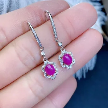 100% Natural And Real Ruby Earring 925 sterling silver Fine jewelry For men women Earring
100% Natural And Real Ruby Earring 925 sterling silver Fine jewelry For men women Earring