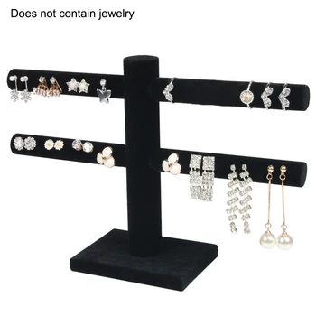 2-Tier T-Bar Watch Jewelry Display Stand Detachable Earring Necklace Bracelet Display Holder Jewelry Stand Rack Counter Props
2-Tier T-Bar Watch Jewelry Display Stand Detachable Earring Necklace Bracelet Display Holder Jewelry Stand Rack Counter Props