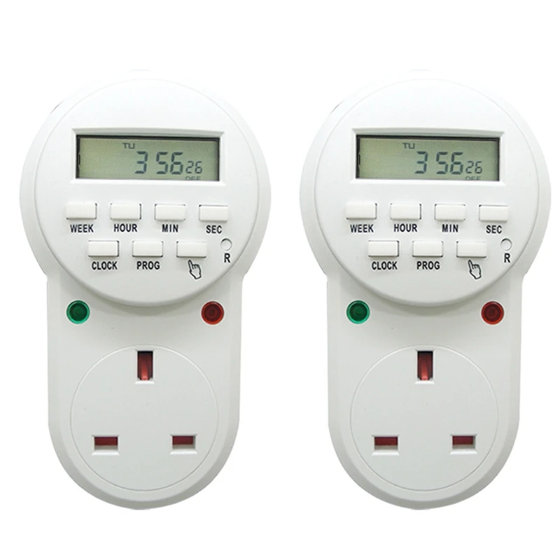 2PCS Socket 13A British Standard Cycle Timer Switch Hong Kong Timing Conversion Cocket UK Plug | Обустройство дома