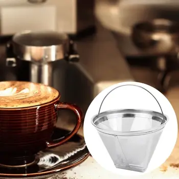 Reusable Coffee Filter Stainless Steel Cone Shape Coffee Basket Dripper Strainer Mesh Basket Funnel Grid Kitchen Utensils
Reusable Coffee Filter Stainless Steel Cone Shape Coffee Basket Dripper Strainer Mesh Basket Funnel Grid Kitchen Utensils