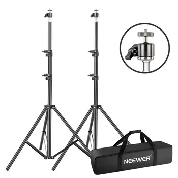 Neewer 2 Packs 9Feet/260CM Adjustable Light Stand with 360 Degree Rotating Mini Ball Head and Large Carrying Bag for HTC Vive VR
Neewer 2 Packs 9Feet/260CM Adjustable Light Stand with 360 Degree Rotating Mini Ball Head and Large Carrying Bag for HTC Vive VR