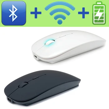 Wireless Mouse Silent USB/ Bluetooth Mouse 4.0 Computer Mause Rechargeable Built-in Battery Mice Ergonomic for PC Laptop
Wireless Mouse Silent USB/ Bluetooth Mouse 4.0 Computer Mause Rechargeable Built-in Battery Mice Ergonomic for PC Laptop