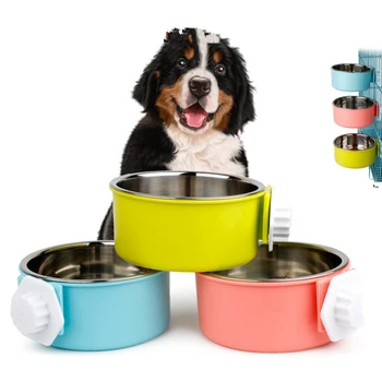 Pet Bowl Stainless Steel Water Food Feeder Feeding Dog Puppy Cat Hanging Cage Bowls Pets Supplies Dogs Cats Crate Cage 
Pet Bowl Stainless Steel Water Food Feeder Feeding Dog Puppy Cat Hanging Cage Bowls Pets Supplies Dogs Cats Crate Cage
