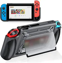Pro tective Case for Nintendo Switch Grip Shell with 5 Storage Slots Multi-Angle Adjustable Stand, Handle Cover Shock-Absorption
Pro tective Case for Nintendo Switch Grip Shell with 5 Storage Slots Multi-Angle Adjustable Stand, Handle Cover Shock-Absorption