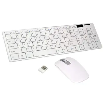Wireless Slim White Keyboard + Wireless Optical Mouse Set for PC and Laptop
Wireless Slim White Keyboard + Wireless Optical Mouse Set for PC and Laptop