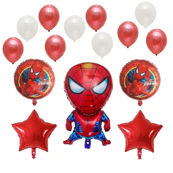 15pcs Spider Super Hero man captain bat man Foil Balloons Avengers Balloon Inflatable Birthday Party Decorations Kids Toys Ball
15pcs Spider Super Hero man captain bat man Foil Balloons Avengers Balloon Inflatable Birthday Party Decorations Kids Toys Ball