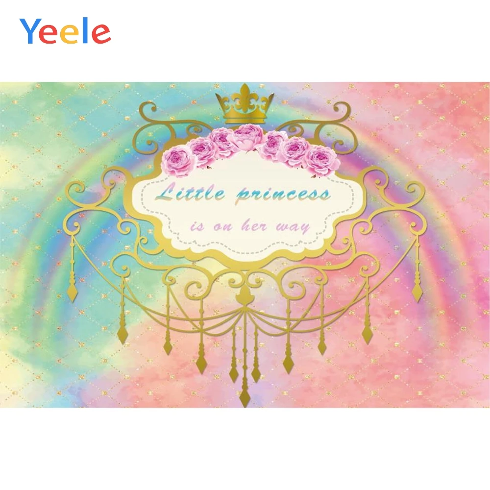 Yeele Royal Princess Birthday Backdrop Crown Rainbow Glitter Girl Birthday Banner Customized Photo Backgrounds For Photo Studio
Yeele Royal Princess Birthday Backdrop Crown Rainbow Glitter Girl Birthday Banner Customized Photo Backgrounds For Photo Studio