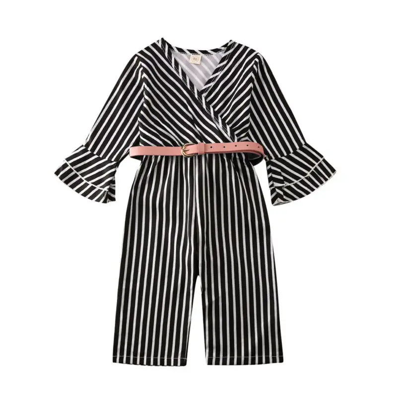 12M-5T Infant Kids Baby Girl Striped Romper with Belt Toddler Ruffle Sleeve Overalls Autumn Spring Outfits Clothes
12M-5T Infant Kids Baby Girl Striped Romper with Belt Toddler Ruffle Sleeve Overalls Autumn Spring Outfits Clothes