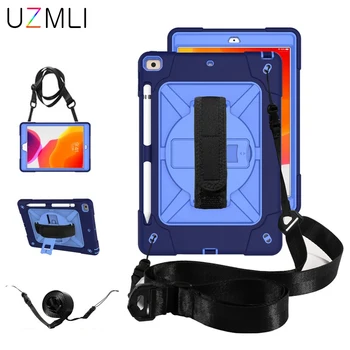 For iPad 7th Generation 360 Rotating Stand Pencil Holder Cover for iPad 10.2 2019 Protective Case + Hand Strap Shoulder Strap
For iPad 7th Generation 360 Rotating Stand Pencil Holder Cover for iPad 10.2 2019 Protective Case + Hand Strap Shoulder Strap