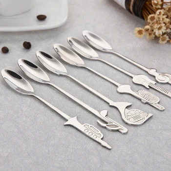 Long Handle Music Symbol Coffee Spoon Teaspoon Stainless Steel Tableware Flatware for Kitchen Gadget Bar Drinking Tools 
Long Handle Music Symbol Coffee Spoon Teaspoon Stainless Steel Tableware Flatware for Kitchen Gadget Bar Drinking Tools