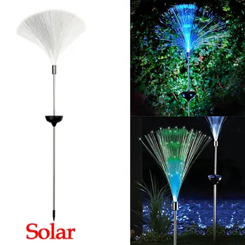 Solar Optical Fiber Light POWER LED Decorative Lamp Lawn Changing Color STAKE Novelty LAMPFIBRE PATH OPTIC Battery Include
Solar Optical Fiber Light POWER LED Decorative Lamp Lawn Changing Color STAKE Novelty LAMPFIBRE PATH OPTIC Battery Include