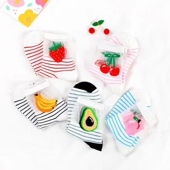 Ins Fashion Women Avocado Socks Cartoon Fruits Embroidered Striped Fishnet Socks For Female Soft Breathable Sox Calcetines Mujer
Ins Fashion Women Avocado Socks Cartoon Fruits Embroidered Striped Fishnet Socks For Female Soft Breathable Sox Calcetines Mujer