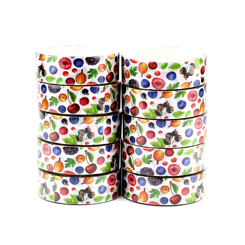 NEW 10pcs/Lot Decorative Kawaii Mix Fruit Blueberry Cherry Washi Tapes DIY Scrapbooking Planner Adhesive Masking Tape Papeleria
NEW 10pcs/Lot Decorative Kawaii Mix Fruit Blueberry Cherry Washi Tapes DIY Scrapbooking Planner Adhesive Masking Tape Papeleria