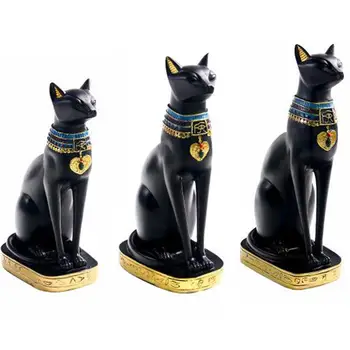 Resin Crafts Exotic Customs Figurine Statue Egyptian Cat Goddess Bastet Statue Home Decoration Gifts Home Vintage Ornaments
Resin Crafts Exotic Customs Figurine Statue Egyptian Cat Goddess Bastet Statue Home Decoration Gifts Home Vintage Ornaments