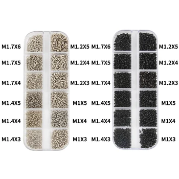 1200Pcs Self-tapping Electronic Small Wood Screws Kit M1 M1.2 M1.4 M1.7 Micro Glasses Screws Round Head 
1200Pcs Self-tapping Electronic Small Wood Screws Kit M1 M1.2 M1.4 M1.7 Micro Glasses Screws Round Head