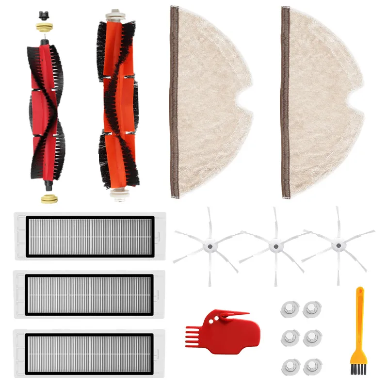 18Pcs Vacuum Cleaner Accessories Removable Main Brush/Side Brushes/Filters for Xiaomi/Roborock Vacuum Cleaner
18Pcs Vacuum Cleaner Accessories Removable Main Brush/Side Brushes/Filters for Xiaomi/Roborock Vacuum Cleaner