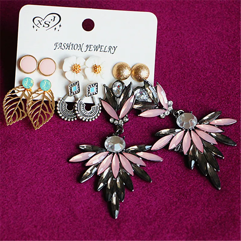 New fashion women's jewelry wholesale girl party earrings beautiful 6 pairs /set gorgeous couple earrings gift agency shipping
New fashion women's jewelry wholesale girl party earrings beautiful 6 pairs /set gorgeous couple earrings gift agency shipping