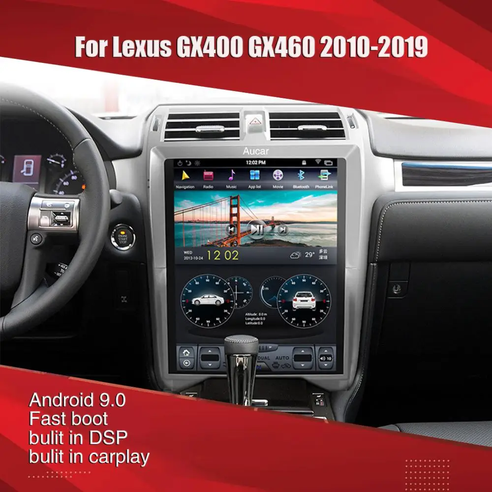 Aucar Tesla style 15'' For Lexus GX400 GX460 Android multimedia Car Radio For Lexus GX400 GX460 2008-2015 GPS Navigation Stereo
Aucar Tesla style 15'' For Lexus GX400 GX460 Android multimedia Car Radio For Lexus GX400 GX460 2008-2015 GPS Navigation Stereo