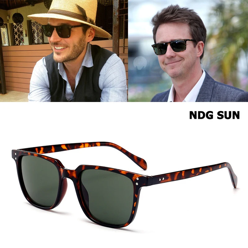 2020 модные крутые солнцезащитные очки NDG прямоугольные Tony Stark унисекс винтажные с