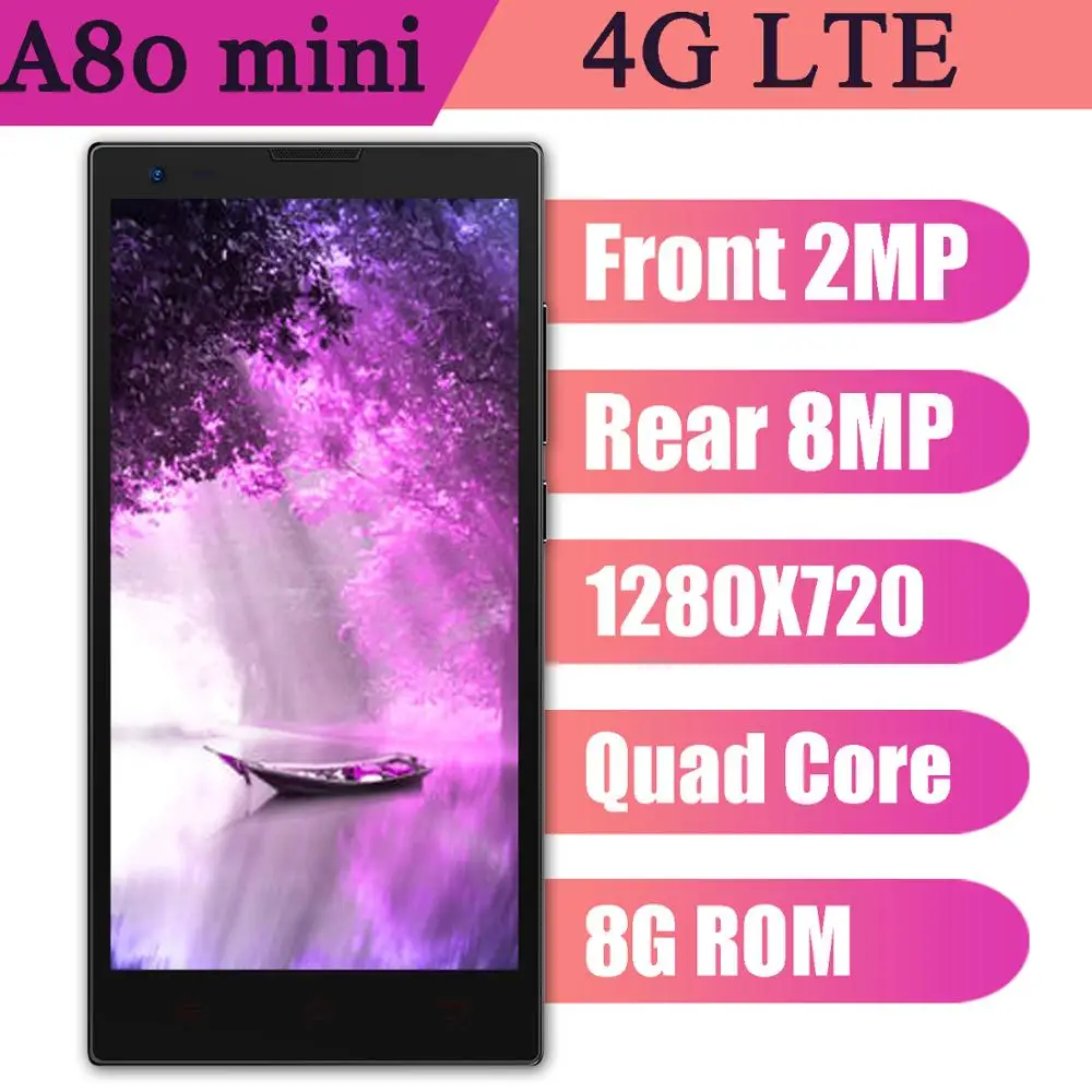 New A80 mini smartphones quad core 1G RAM+8G ROM 4G LTE 8MP HD Camera android mobile phones cheap celular unlocked 1280x720 MTK
New A80 mini smartphones quad core 1G RAM+8G ROM 4G LTE 8MP HD Camera android mobile phones cheap celular unlocked 1280x720 MTK