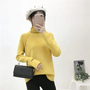 2020 Women Sweater casual solid Gray turtleneck female pullover full sleeve warm soft spring autumn
2020 Women Sweater casual solid Gray turtleneck female pullover full sleeve warm soft spring autumn