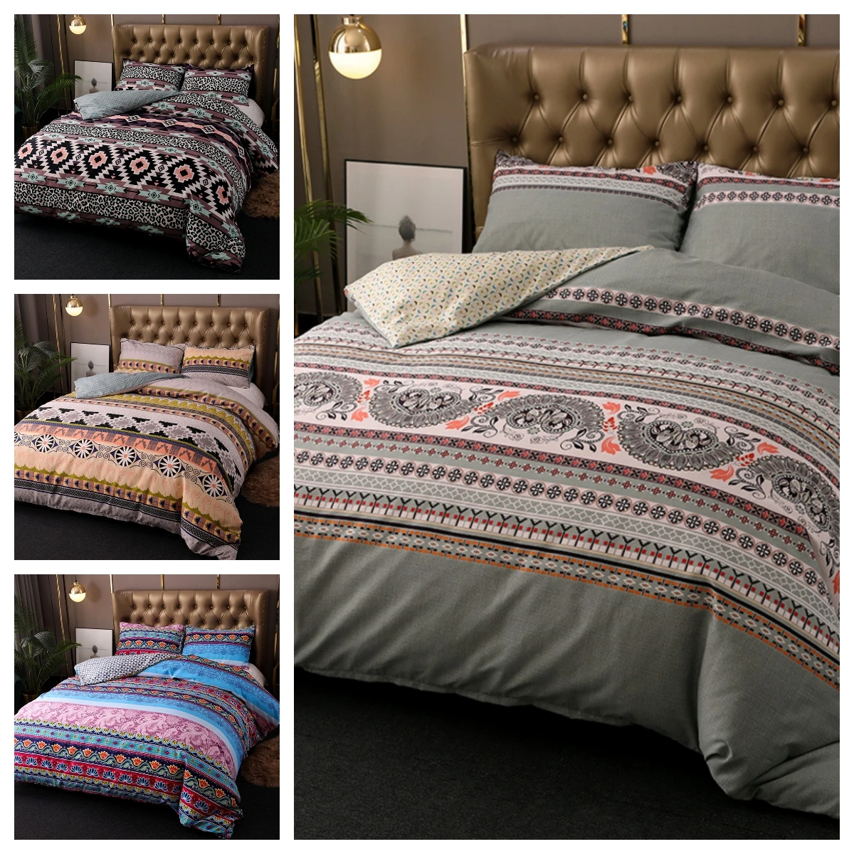 2020 New Pattern Bohemian Printing 2/3 Pcs Duvet Cover Set 1 Quilt Cover + 1/2 Pcs Pillow Cases Twin Double Full Queen King
2020 New Pattern Bohemian Printing 2/3 Pcs Duvet Cover Set 1 Quilt Cover + 1/2 Pcs Pillow Cases Twin Double Full Queen King