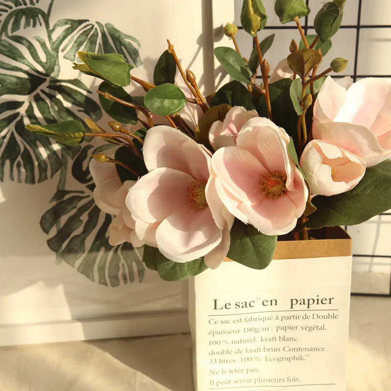 artificial flowers for wedding Artificial Fake Flowers Leaf Magnolia Floral Wedding Bouquet Party Home garden Decor decoration
artificial flowers for wedding Artificial Fake Flowers Leaf Magnolia Floral Wedding Bouquet Party Home garden Decor decoration