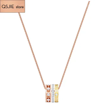 QSJIE High quality SWA. Trinity high quality Pendant Necklace Charming fashion jewelry
QSJIE High quality SWA. Trinity high quality Pendant Necklace Charming fashion jewelry