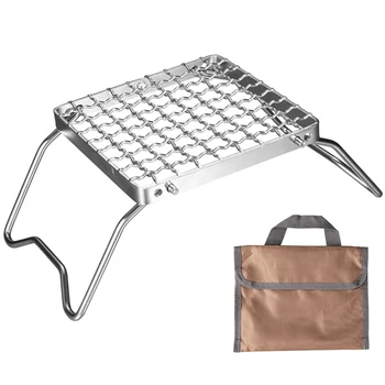 For Camping With Storage Bag Picnic Backpacking Grate Encrypted Stainless Steel Folding Grill Campfire Barbecue Tool Outdoor
For Camping With Storage Bag Picnic Backpacking Grate Encrypted Stainless Steel Folding Grill Campfire Barbecue Tool Outdoor