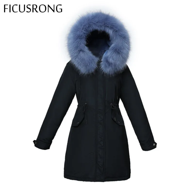 FICUSRONG Plus Size M-6XL Women Warm Fur Collar Autumn Winter Jacket Cotton Lining Padded Long Coats Parka Womens Jackets
FICUSRONG Plus Size M-6XL Women Warm Fur Collar Autumn Winter Jacket Cotton Lining Padded Long Coats Parka Womens Jackets