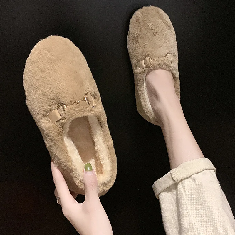 2019 Autumn And Winter New Style Korean-style Versatile Fluffy Shoes Women's plus Velvet Flat Keel Thin Shoes Tods Casual Shoes
2019 Autumn And Winter New Style Korean-style Versatile Fluffy Shoes Women's plus Velvet Flat Keel Thin Shoes Tods Casual Shoes