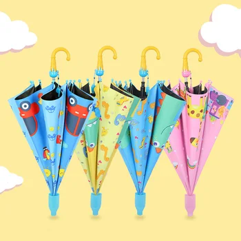 Kids Lovely Rain Sunscreen Umbrellas Ice Cream Long Handle Cartoon Animal Print Children Umbrella Semi Automatic 
Kids Lovely Rain Sunscreen Umbrellas Ice Cream Long Handle Cartoon Animal Print Children Umbrella Semi Automatic