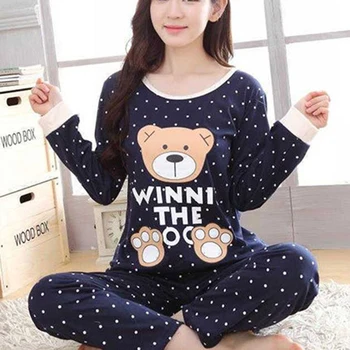 Autumn Winter Warm Flannel Women Pyjamas Sets Soft Long Sleeve Sleepwear with Cute Bear Pattern 2020 New
Autumn Winter Warm Flannel Women Pyjamas Sets Soft Long Sleeve Sleepwear with Cute Bear Pattern 2020 New
