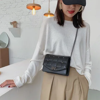 Popular Simple Female Daily Bag Fashion Lattice Pattern Women Messenger Handbag Lady Chain Square Shoulder Bags
Popular Simple Female Daily Bag Fashion Lattice Pattern Women Messenger Handbag Lady Chain Square Shoulder Bags