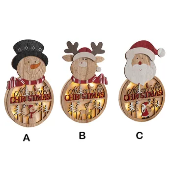 LED Light Snowman Santa Claus Elk Wooden Pendant Christmas Hanging Ornament Xmas Tree For Holiday Home Party Cute Cartoon Decor
LED Light Snowman Santa Claus Elk Wooden Pendant Christmas Hanging Ornament Xmas Tree For Holiday Home Party Cute Cartoon Decor