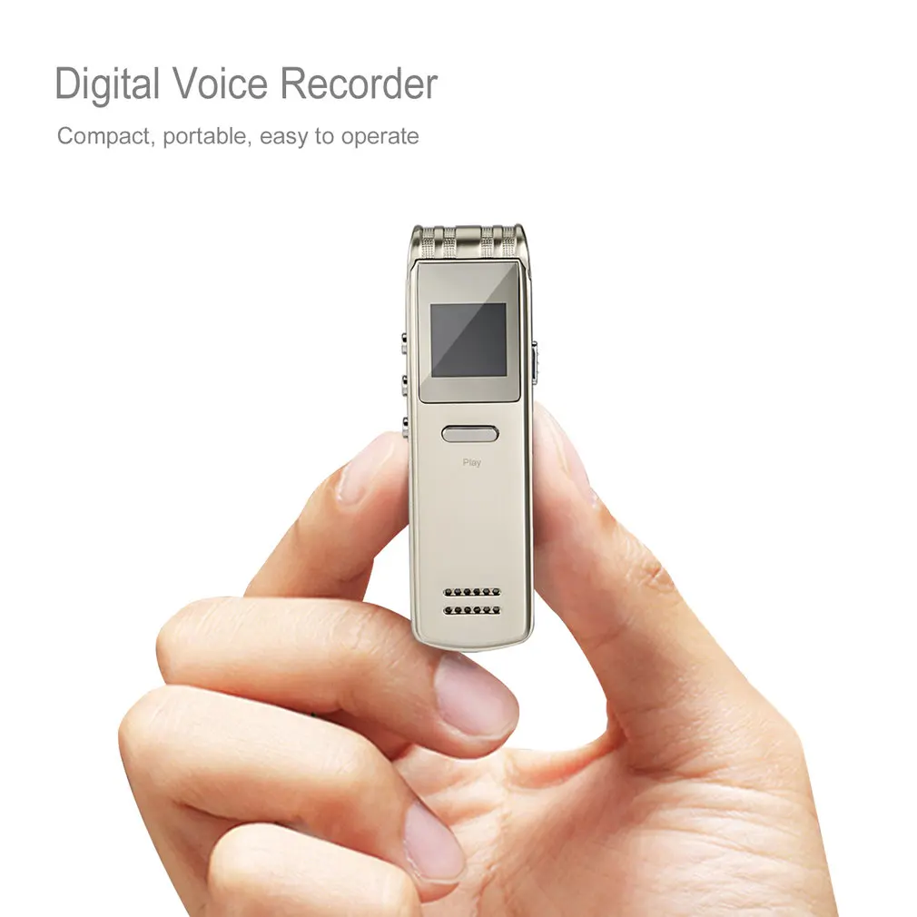 Mini Rechargeable Digital Voice Recorder Recording Pen MP3/ WMA /WAV Dictaphone Display Screen Three Recording Modes
Mini Rechargeable Digital Voice Recorder Recording Pen MP3/ WMA /WAV Dictaphone Display Screen Three Recording Modes