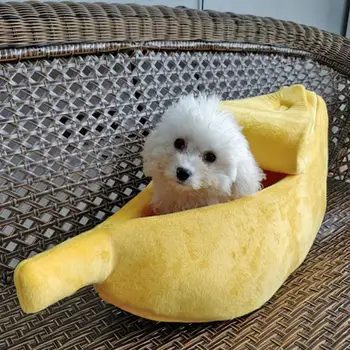 Banana Shaped Cat Bed House Warm Cozy Puppy Cushion Kennel Portable Soft Pet Sofa Cute Sleeping Bag Funny Basket for Cats & Dogs
Banana Shaped Cat Bed House Warm Cozy Puppy Cushion Kennel Portable Soft Pet Sofa Cute Sleeping Bag Funny Basket for Cats & Dogs