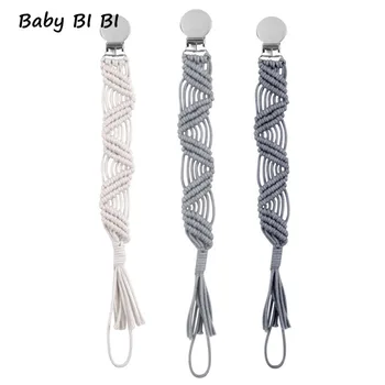 Vintage Cotton Macrame Pacifier Clip Braided Pacifier Chain Baby Pacifier Holder Straps Unisex Design
Vintage Cotton Macrame Pacifier Clip Braided Pacifier Chain Baby Pacifier Holder Straps Unisex Design