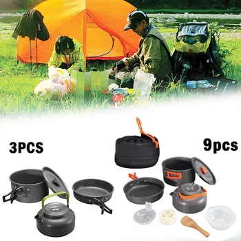 Camping Cookware Outdoor Cookware Set Camping Tableware Cooking Set Travel Tableware Cutlery Utensils Hiking Picnic Set
Camping Cookware Outdoor Cookware Set Camping Tableware Cooking Set Travel Tableware Cutlery Utensils Hiking Picnic Set