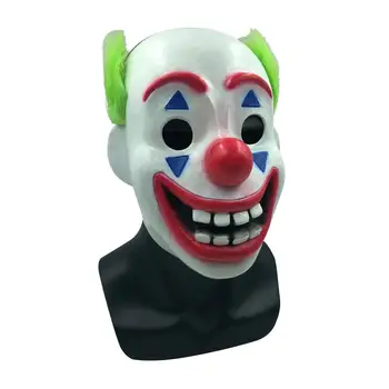 

2019 DC Movie Joker Arthur Fleck Cosplay Mask Clown Horror Latex Halloween Party Masquerade Masks Costume Props For Adult Kids