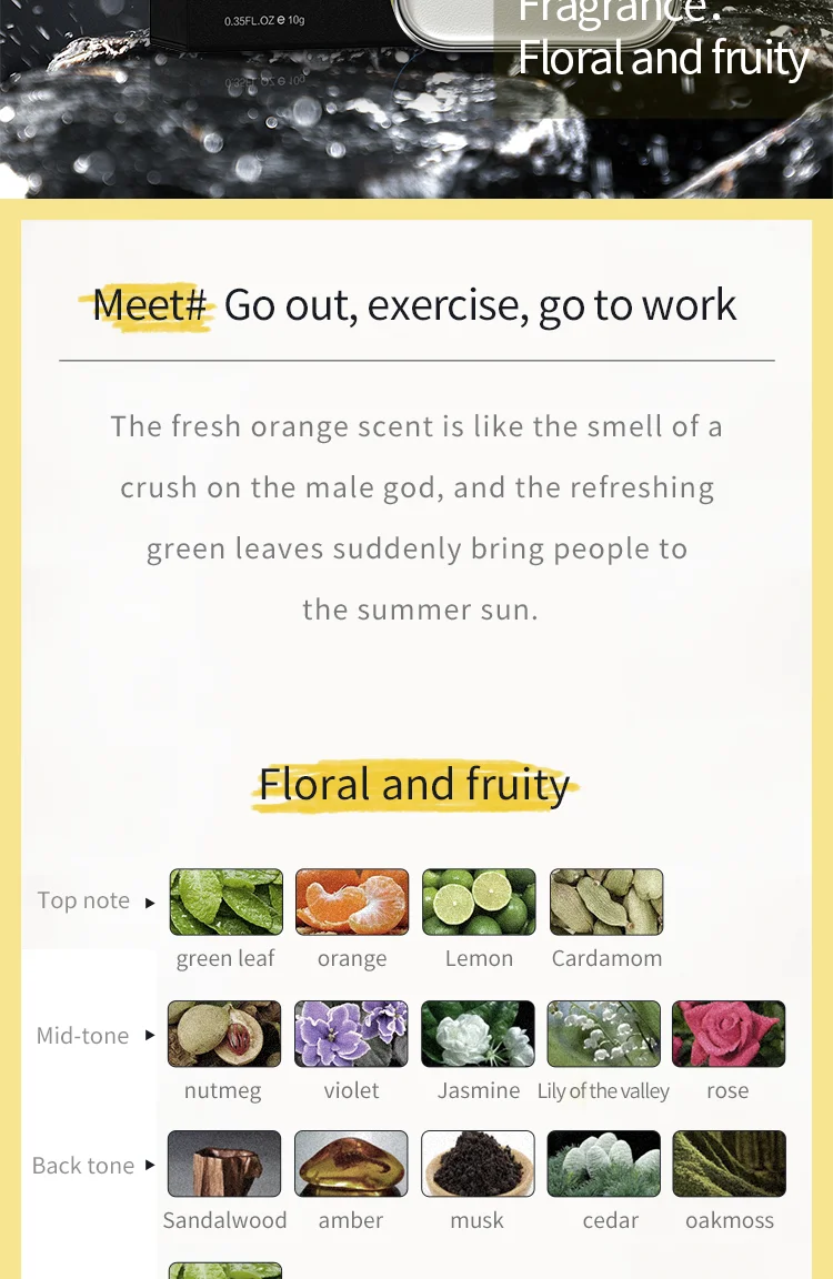 Hearn, perfume for men 10g French cologne long lasting, natural and fresh Hearn, perfume for men 10g French cologne long lasting, natural and fresh