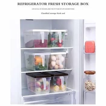 Refrigerator Organizer Food Storage Container With Lid Handle Fresh-Keeping Box Case Fridge Reusable Crisper Storage For Kitchen
Refrigerator Organizer Food Storage Container With Lid Handle Fresh-Keeping Box Case Fridge Reusable Crisper Storage For Kitchen