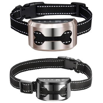 Pet Dog Rechargeable Anti Bark Collar Control Train Waterproof Stop Barking Dog Waterproof Ultrasonic Training Collars
Pet Dog Rechargeable Anti Bark Collar Control Train Waterproof Stop Barking Dog Waterproof Ultrasonic Training Collars