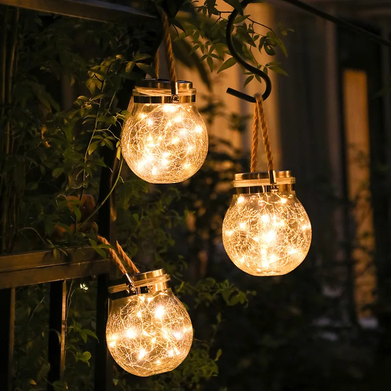Solar Crack Jar Ball Glass String Light Copper Wire Night Light Tree Lamp Outdoor Hanging Garden Decoration Christmas Light
Solar Crack Jar Ball Glass String Light Copper Wire Night Light Tree Lamp Outdoor Hanging Garden Decoration Christmas Light