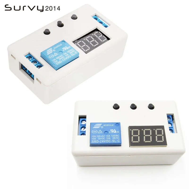 Digital LED Display Time Delay Relay Module Board DC 12V/24V Control Programmable Timer Switch Trigger Cycle diy electronics
Digital LED Display Time Delay Relay Module Board DC 12V/24V Control Programmable Timer Switch Trigger Cycle diy electronics