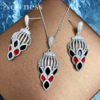 Newness Luxury Water drop Line Full Cubic Zirconia 2PCS NECKLACE EARRING Sets For Women Accessories Earrings Jewelry
Newness Luxury Water drop Line Full Cubic Zirconia 2PCS NECKLACE EARRING Sets For Women Accessories Earrings Jewelry