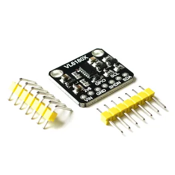 VL6180 VL6180X Range Finder Optical Ranging Sensor Module for Arduino I2C Interface 3.3V 5V IR Emitter Ambient Light TOF
VL6180 VL6180X Range Finder Optical Ranging Sensor Module for Arduino I2C Interface 3.3V 5V IR Emitter Ambient Light TOF